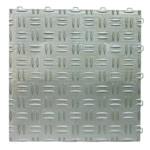 Zilverwitte Diamonddeck vloertegels