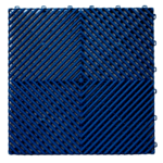 Donkerblauwe Ribdeck vloertegels